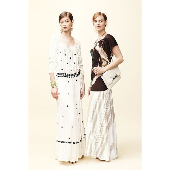 Anthropologie Bordeaux Esker Striped Maxi Skirt - Picture 3 of 6